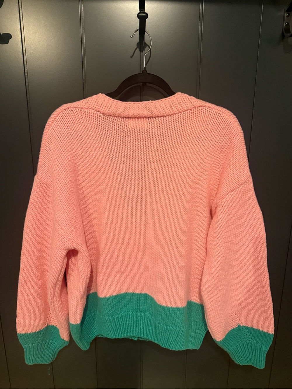 🐑 Dreamers by Debut Pink Counting Sheep Knit Cardigan Sweater 🐑 - Picture 5 of 8
